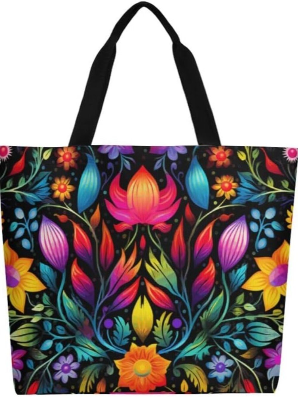 Canvas Tote Bag Large Women Casual Shoulder Bag Handbag Reusable Beach Shopping - Picture 1 of 5